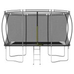 Vidaxl ensemble de trampoline rectangulaire 335x244x90 cm 150 kg
