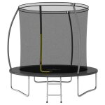 Vidaxl ensemble de trampoline rond 244x55 cm 100 kg