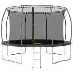 Vidaxl ensemble de trampoline rond 366x80 cm 150 kg