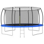 Vidaxl ensemble de trampoline rond 460x80 cm 150 kg
