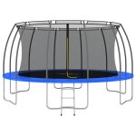 Vidaxl ensemble de trampoline rond 488x90 cm 150 kg