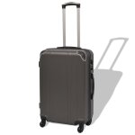 Vidaxl ensemble de valises  roulettes quatre pices anthracite
