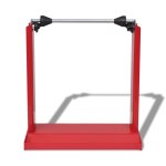 Vidaxl equilibreuse pour roue de moto professionnelle rouge