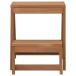 Vidaxl escabeau pliable bois de sapin massif