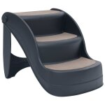 Vidaxl escalier pliable à 3 marches pour chiens gris foncé Vidaxl escalier pliable à 3 marches pour chiens gris foncé