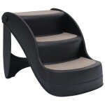 Vidaxl escalier pliable à 3 marches pour chiens noir Vidaxl escalier pliable à 3 marches pour chiens noir