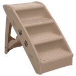 Vidaxl escaliers pliables pour chiens marron 62x40x49, 5 cm