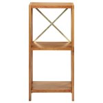 Vidaxl �tag�re � 3 niveaux 40x30x87 cm bois de ch�ne massif