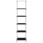 Vidaxl tagre  6 niveaux noir 40x40x160 cm verre tremp