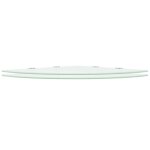 Vidaxl tagres d'angle 2 pcs et supports chroms verre blanc 45x45 cm