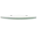 Vidaxl tagres d'angle 2 pcs et supports verre transparent 35x35 cm