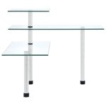 Vidaxl tagre d'angle de cuisine  3 niveaux verre tremp