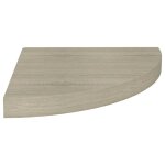 Vidaxl tagre d'angle flottante chne 35x35x3, 8 cm mdf