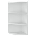 Vidaxl tagre d'angle murale blanc 30x31, 5x60 cm agglomr
