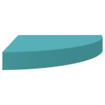 Vidaxl tagre d'angle murale bleu 25x25x3, 8 cm mdf