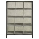Vidaxl tagre  chaussures 55x36x76 cm tissu intiss et acier gris