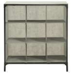 Vidaxl tagre  chaussures 57x36x61 cm tissu intiss et acier gris