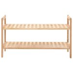 Vidaxl tagre  chaussures bois de noyer massif 69 x 26 x 40 cm