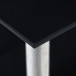 Vidaxl tagre de cuisine noir 45x16x26 cm verre tremp