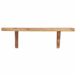 Vidaxl tagres murales 2 pcs 60x20x16 cm bois d'acacia massif