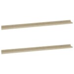 Vidaxl �tag�res murales 2 pcs ch�ne sonoma 115x9x3 cm