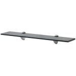 Vidaxl tagres murales 2 pcs verre 60x10 cm 8 mm