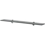 Vidaxl tagres murales 2 pcs verre 80 x 10 cm 8 mm