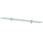 Vidaxl tagres murales 2 pcs verre 90 x 20 cm 8 mm