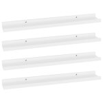 Vidaxl Étagères murales 4 pcs blanc 60x9x3 cm Vidaxl Étagères murales 4 pcs blanc 60x9x3 cm
