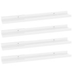Vidaxl Étagères murales 4 pcs blanc brillant 60x9x3 cm Vidaxl Étagères murales 4 pcs blanc brillant 60x9x3 cm