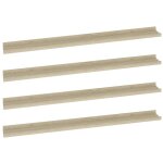 Vidaxl �tag�res murales 4 pcs ch�ne sonoma 100x9x3 cm