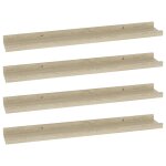 Vidaxl �tag�res murales 4 pcs ch�ne sonoma 60x9x3 cm