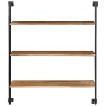 Vidaxl tagre murale 94x35x113 cm bois d'acacia solide