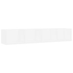 Vidaxl tagre murale  cd blanc 100x18x18 cm agglomr