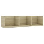 Vidaxl tagre murale  cd chne sonoma 75x18x18 cm agglomr