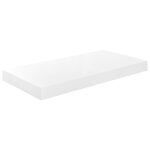 Vidaxl �tag�re murale flottante blanc brillant 50x23x3, 8 cm mdf