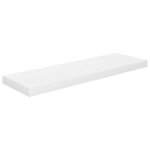 Vidaxl �tag�re murale flottante blanc brillant 80x23, 5x3, 8 cm mdf