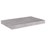 Vidaxl �tag�re murale flottante gris b�ton 50x23x3, 8 cm mdf