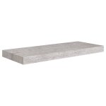Vidaxl tagre murale flottante gris bton 60x23, 5x3, 8 cm mdf