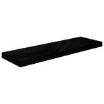 Vidaxl Étagère murale flottante noir brillant 80x23, 5x3, 8 cm mdf Vidaxl Étagère murale flottante noir brillant 80x23, 5x3, 8 cm mdf