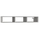 Vidaxl tagre murale gris bton 102x30x17 cm agglomr