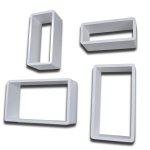 Vidaxl tagres murales sous forme de cube 8 pcs blanc
