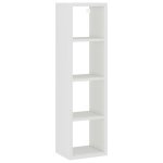 Vidaxl tagre murale sous forme de cube blanc 37x29, 5x134, 5 cm mdf