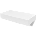 Vidaxl �tag�res murales avec tiroirs 2 pcs blanc 48 cm