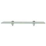 Vidaxl tagre murale en verre 50 x 10 cm 8 mm