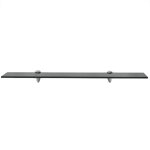 Vidaxl tagre murale en verre 70 x 20 cm 8 mm