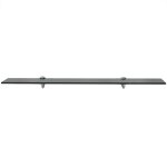 Vidaxl tagre murale verre 80 x 10 cm 8 mm