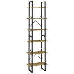 Vidaxl tagres de rangement 2 pcs marron 60x30x210 cm bois de pin