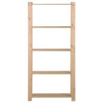 Vidaxl �tag�re de stockage 5 niveaux 80x28, 5x170 cm bois de pin massif