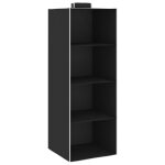 Vidaxl tagres suspendues de rangement 2 pcs 4 niveaux tissu